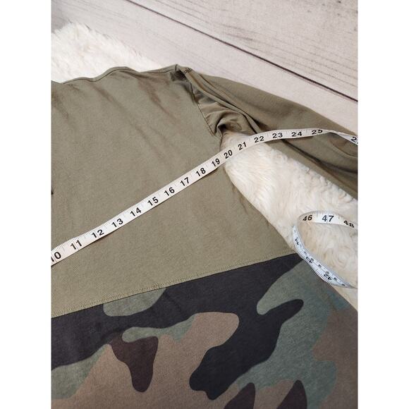 Columbia Men's Green Park Long Sleeve Color Block Camouflage T-Shirt Size M - Picture 5 of 6